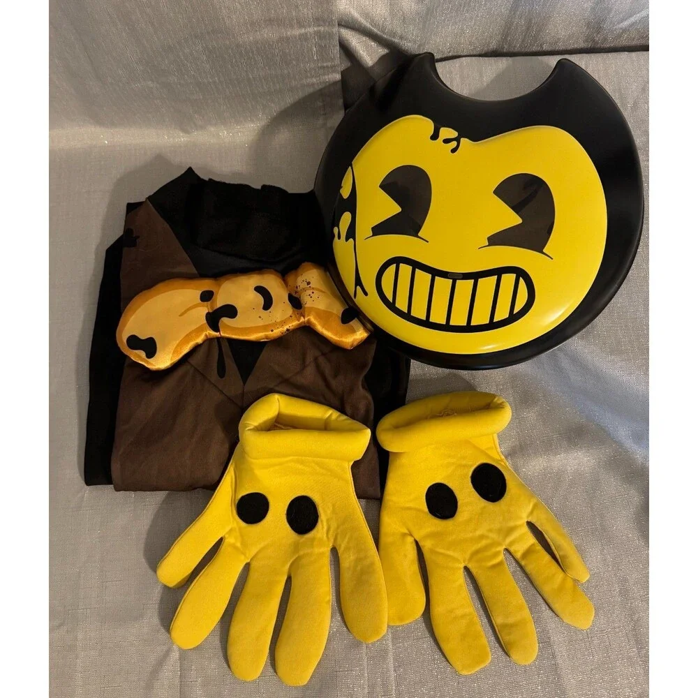 Bendy and the Ink Machine Fancy Dress Up Halloween Child Size L 10-12 Costume